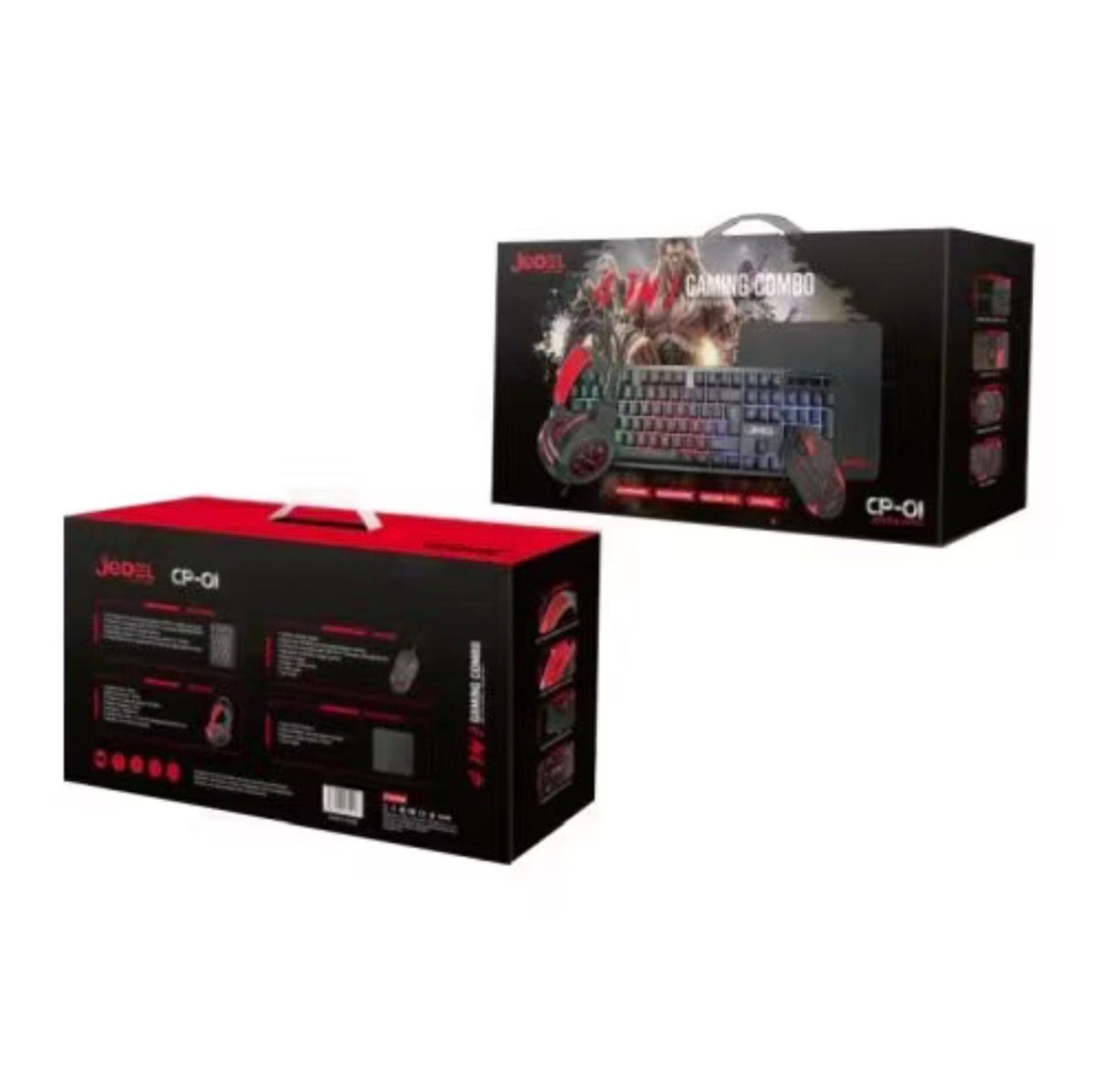 Gaming Combo Set JEDEL CP-01 4-in-1 | Keyboard + Mouse + Headset + Mouse Pad