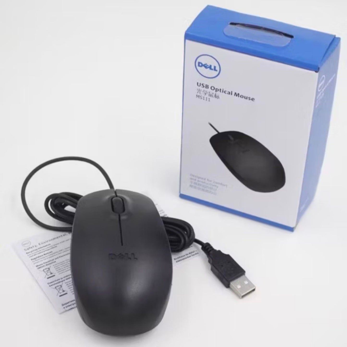Dell MS111 USB Optical Mouse – Reliable & Comfortable